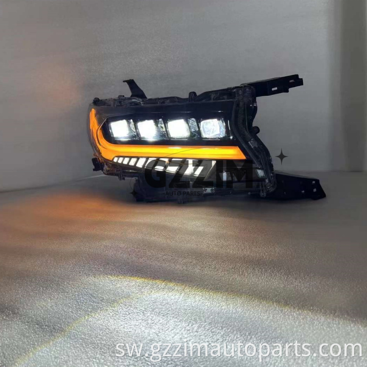 Sehemu za Auto ABS Plastiki LED Front Light Sehemu za kichwa kwa Prado 2018-2022